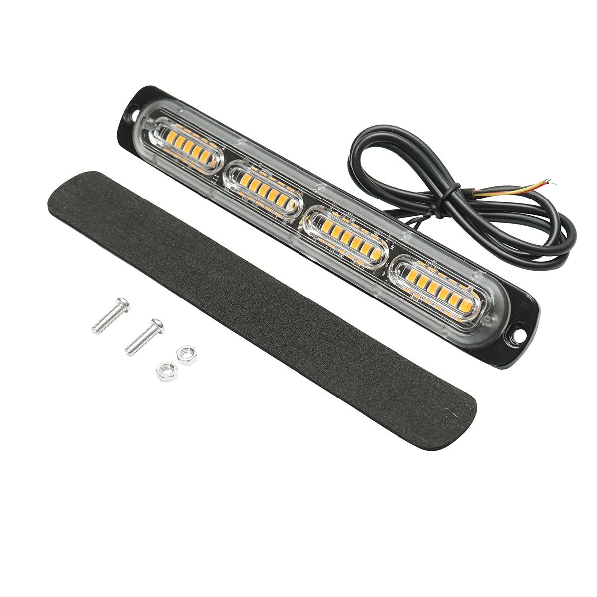 LED marker lamp 12-24V, 24W, yellow, 24 LEDs 190x28x10mm