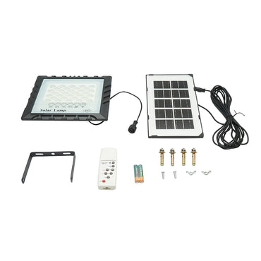 25W LED projector with 3W solar panel, 4000mAh battery, and remote control IP67 Breckner Germany