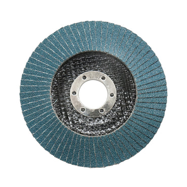 Zirconia abrasive flap disc for grinding metal, stainless steel P100, 115mm Breckner Germany