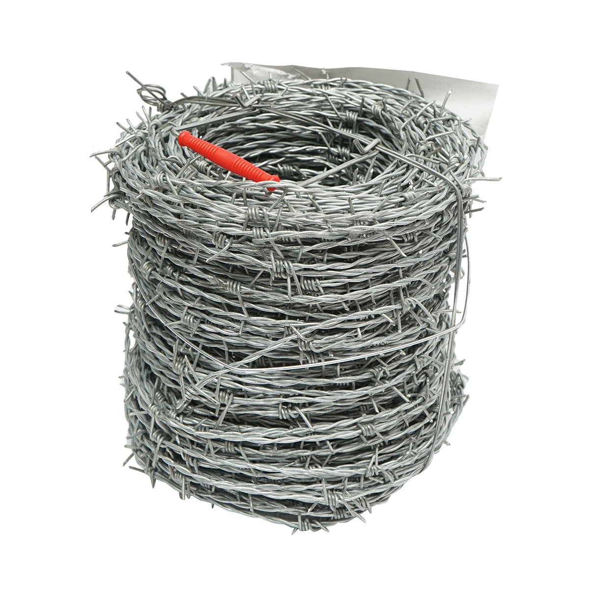 Zinc-coated barbed wire roll 100m, distance between barbs 14cm, for fencing