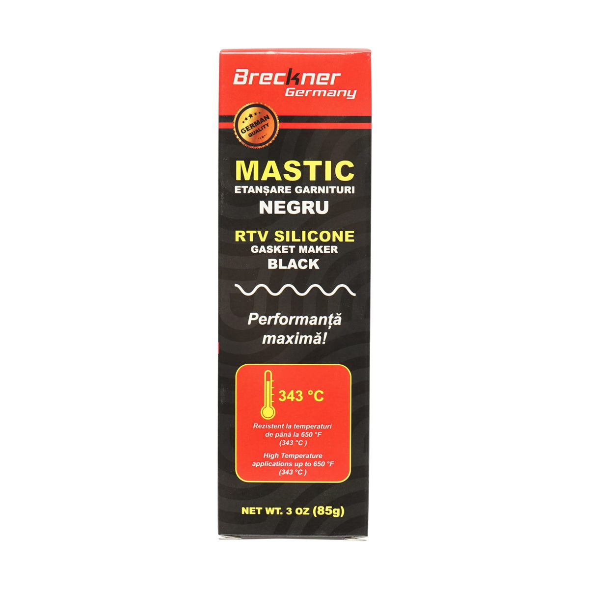 Silicone sealing black gaskets 85g high temperature 343 degrees