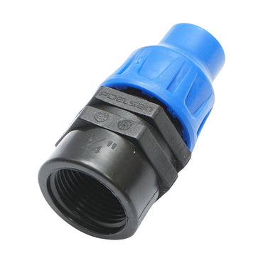 Connector fitting drip tubing D16mmx3/4 inch with internal thread for irrigation systems