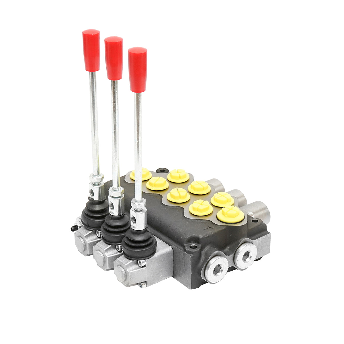 Hydraulic distributor with 3 levers safety valve SD11 flow 80L/min lever and reduction -15 / +80 Breckner Germany