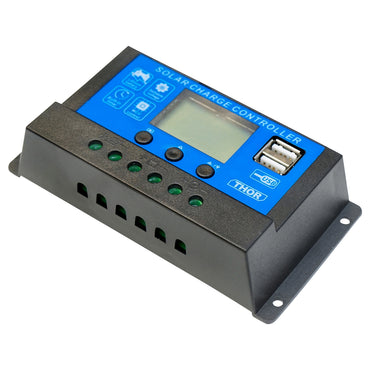 Voltage regulator for solar panel 10A 12V/24V 2X USB port