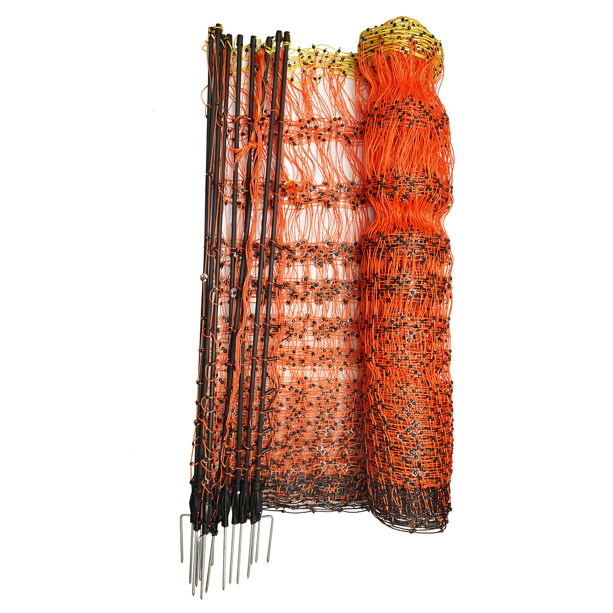 Electric fence netting 120cmx30m with double leg, resistance 0.2 Ohm/m Breckner Germany