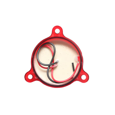 Universal round LED lamp 12/24V red Breckner Germany