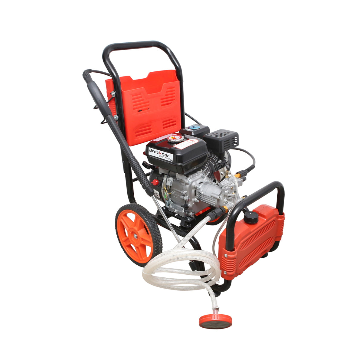 Gas pressure washer 7HP, 200 Bar, flow 500l/H with hose and gun Breckner Germany