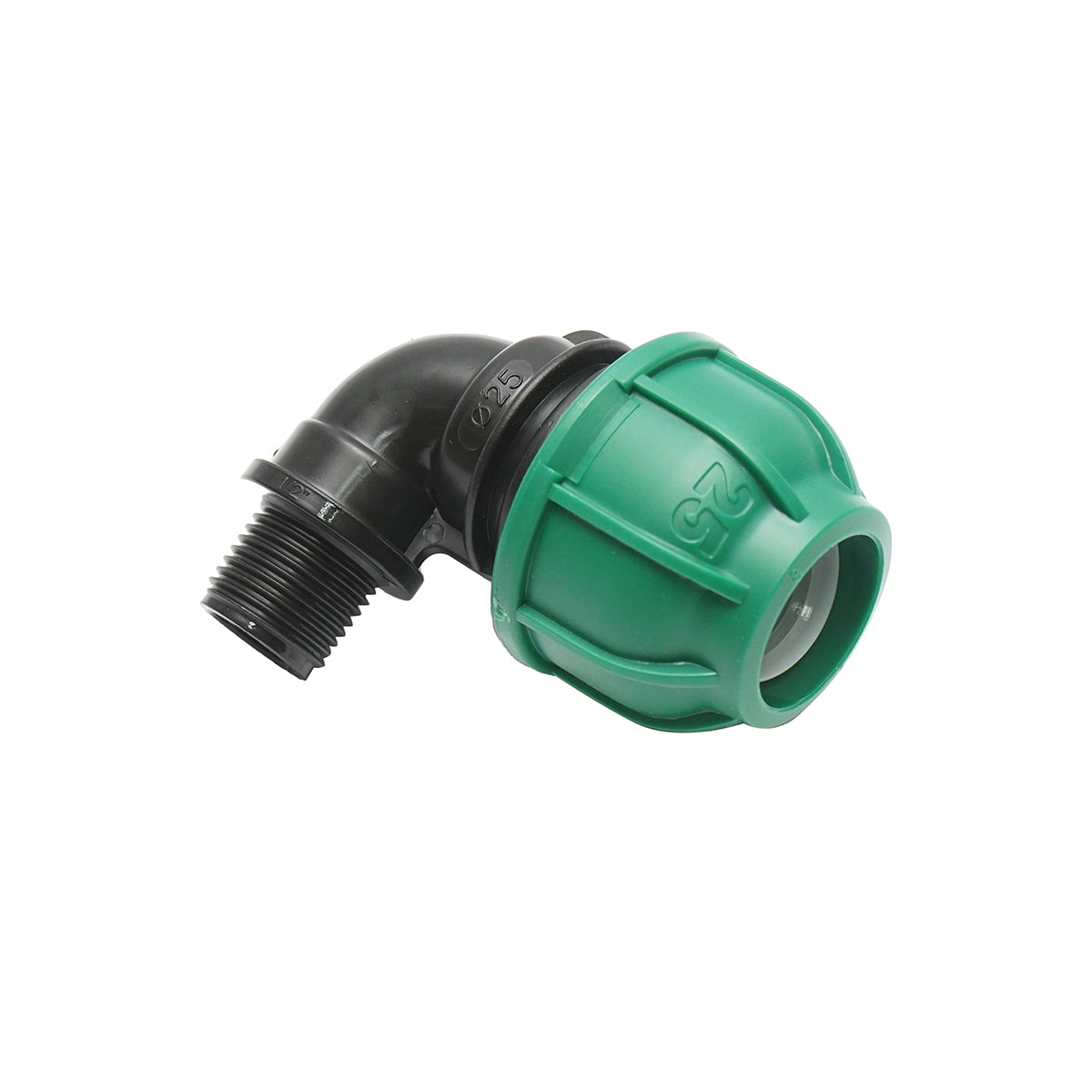 Compression fitting with external thread D25mmx1/2 inch, PN10 Bar for irrigation systems