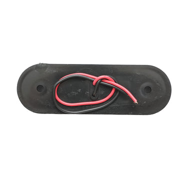 Slim LED side marker lamp 12-24V, smoke white 83x27mm Breckner Germany