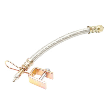 Wheel valve extension with metal protection and clip with screw 150/180 mm