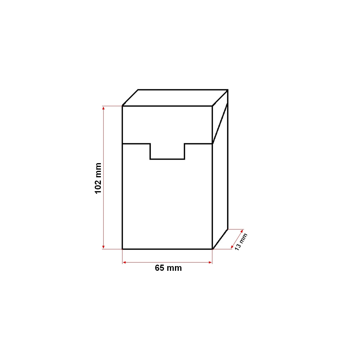 Black leather case for P27 Breckner cigarette pack