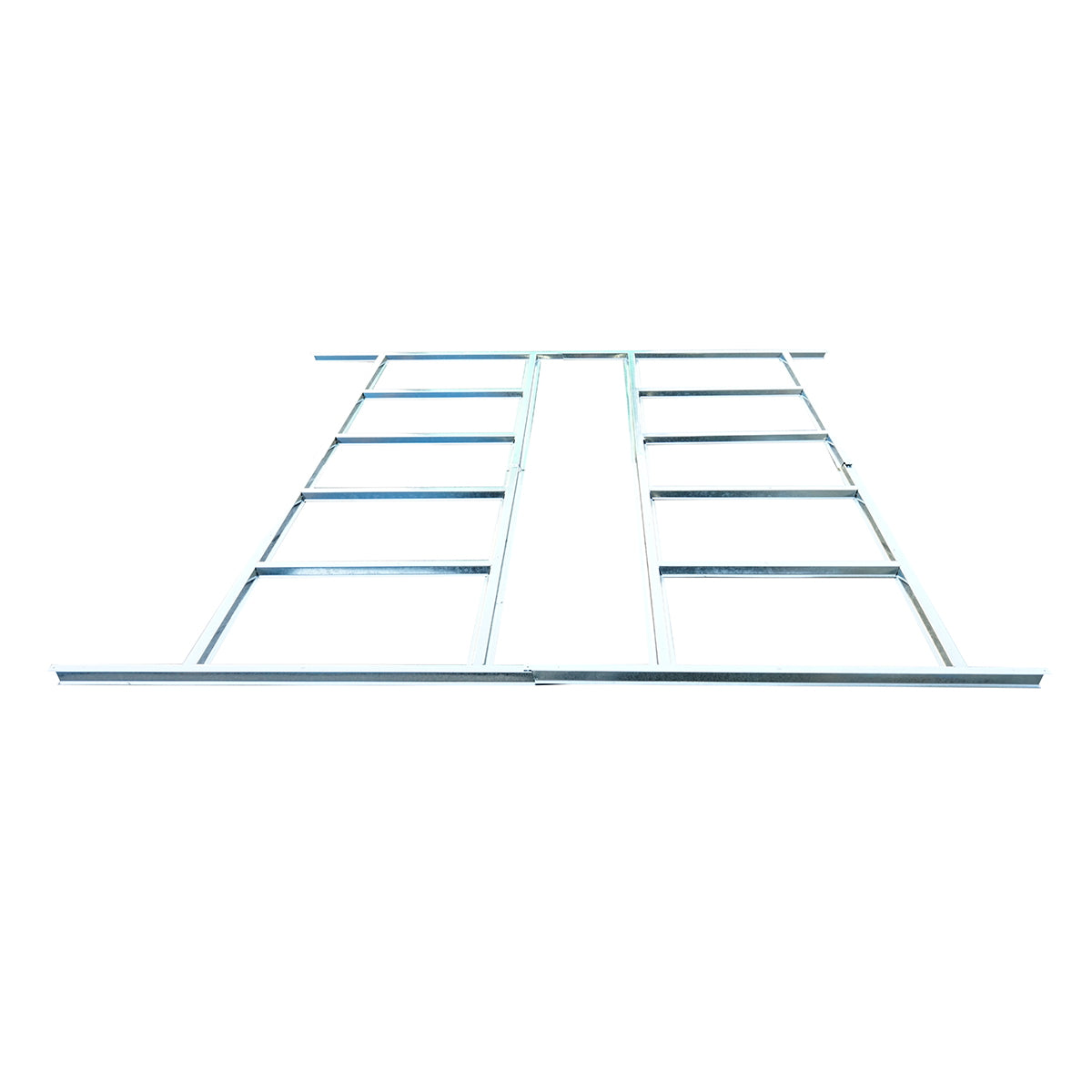 Metal frame foundation made of galvanized steel 0.6mm for garden shed 389x260x212cm