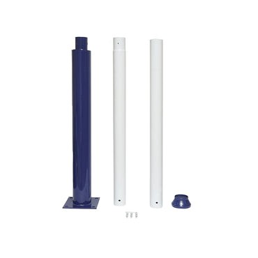 3m illuminated pole made of steel with concrete mounting flange Breckner Germany