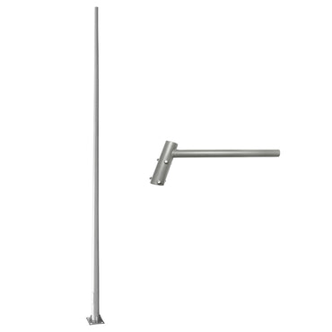 5M conical pole with horizontal arm for street lighting