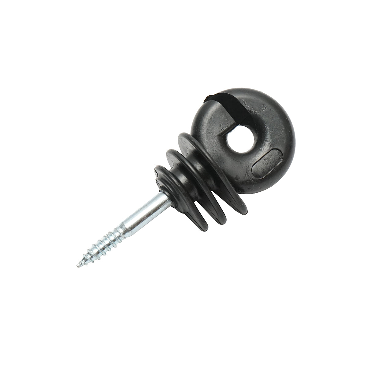 Easy Drill ring insulator black with a diameter of 5.9mm, 90x40 mm for electric fence Mezofarm