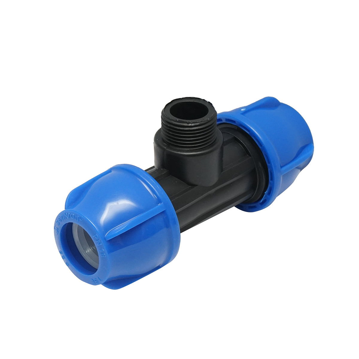 Your external threaded compression fitting father 90 degree D25x25mmx3/4, PN16 bar for irrigation systems