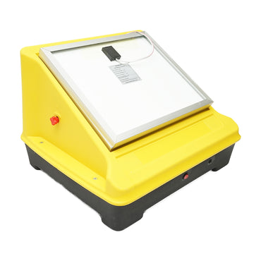 Impulse generator for electric fence 10 Joules with 25W solar panel and 12V/25Ah battery Breckner Germany