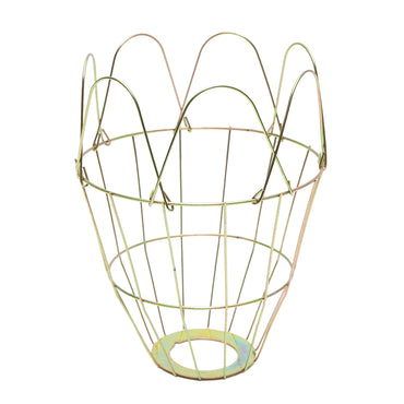 Heat lamp hood for chickens, animals, galvanized wire 21x15.5x4.5cm