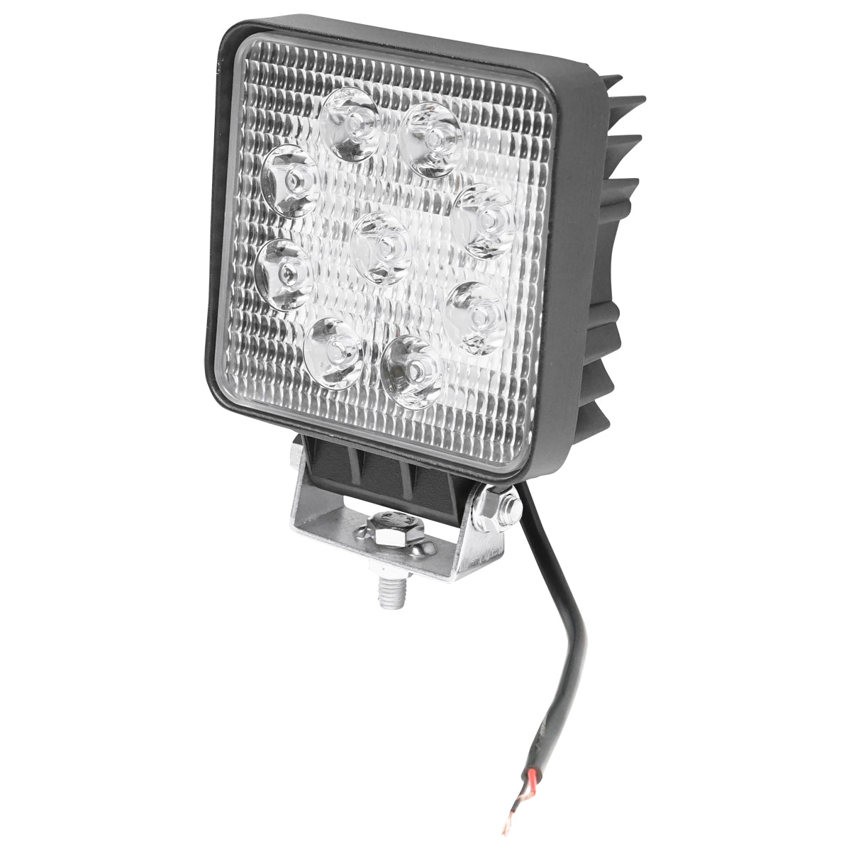 Lamp with 9 LEDs 10-60V 27W radiation angle 30 degrees spot type 107x107x49mm 6000K IP67 Breckner Germany