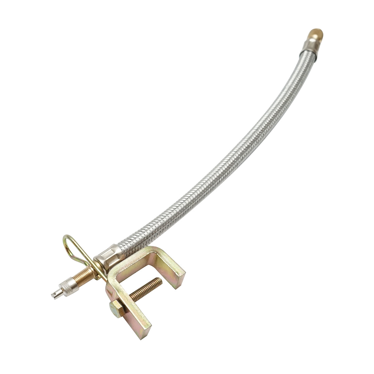 Wheel valve extension with metal protection and clip with screw 250/280mm