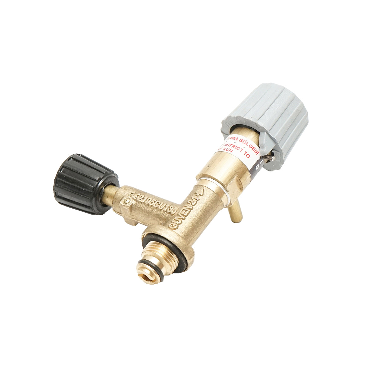 Gas regulator tap for mechanical cannon with explosion to scare birds