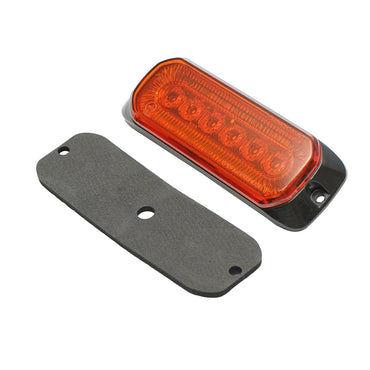 Side marker lamp LED 12-24V, yellow flashing 132x46mm Breckner Germany