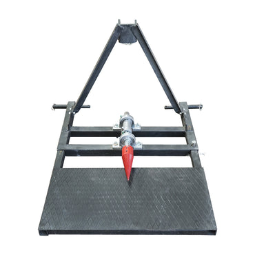 Wood splitter for tractor PTO shaft with 2 included conical chisels