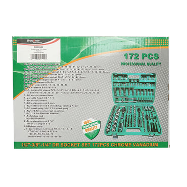 Combined and tubular wrench set 172 pieces Breckner Germany