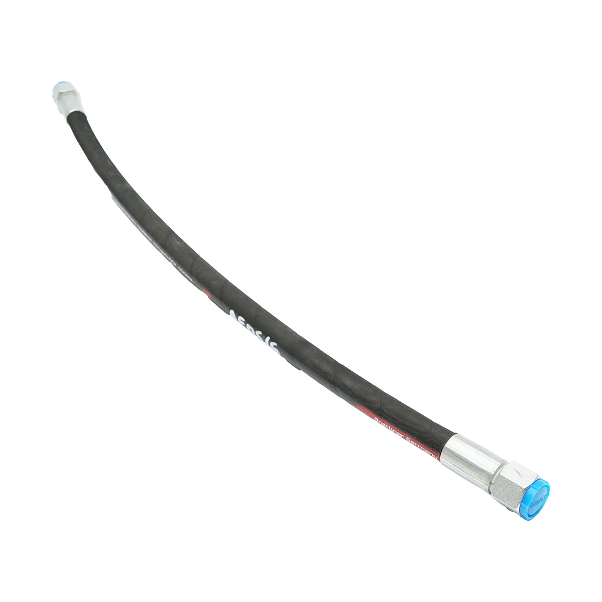 Pressure hose 2SN DN10 certified with hydraulic fixed ends L = 600 mm (Reduction M20X20)