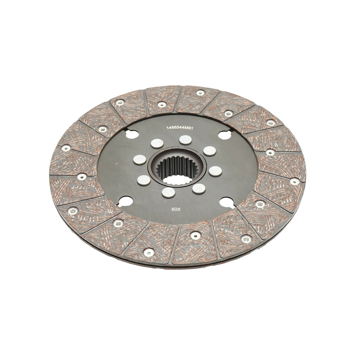 Clutch disc power take-off Massey Ferguson outer diameter 250mm, inner 1-38mm, inner 2-41mm, 25 splines OEM 1865836M91