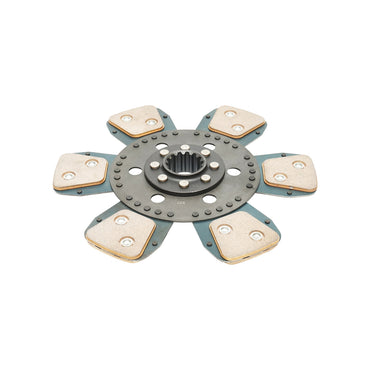 Clutch disc with an outer diameter of 280mm, inner diameter 1-35mm, inner diameter 2-40mm, 14 grooves for Fiat, Landini OEM 5116052.