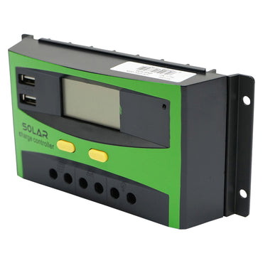 Voltage regulator for solar panel 20A 12V/24V 2X USB port Breckner Germany