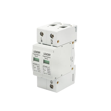 Surge arrester with signaling for photovoltaic systems LA-SPD-2P-40kA-385V Leader