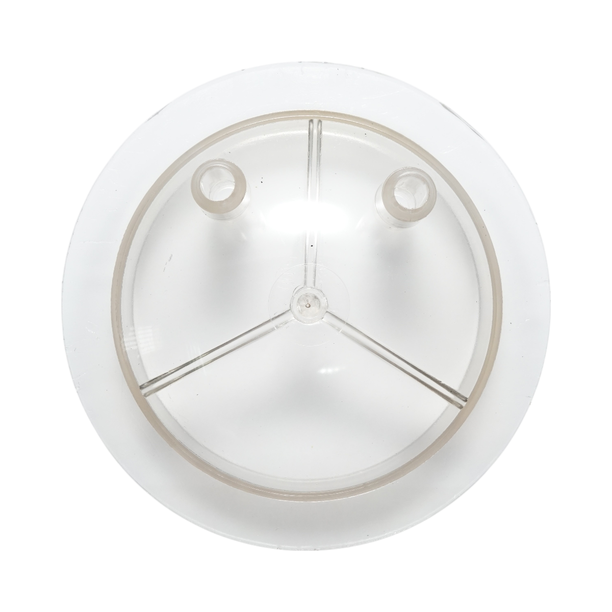 Transparent lid for 30L bottle with 2 outlets for cow milking machine Breckner Germany