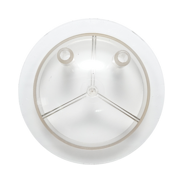 Transparent lid for 30L bottle with 2 outlets for cow milking machine Breckner Germany