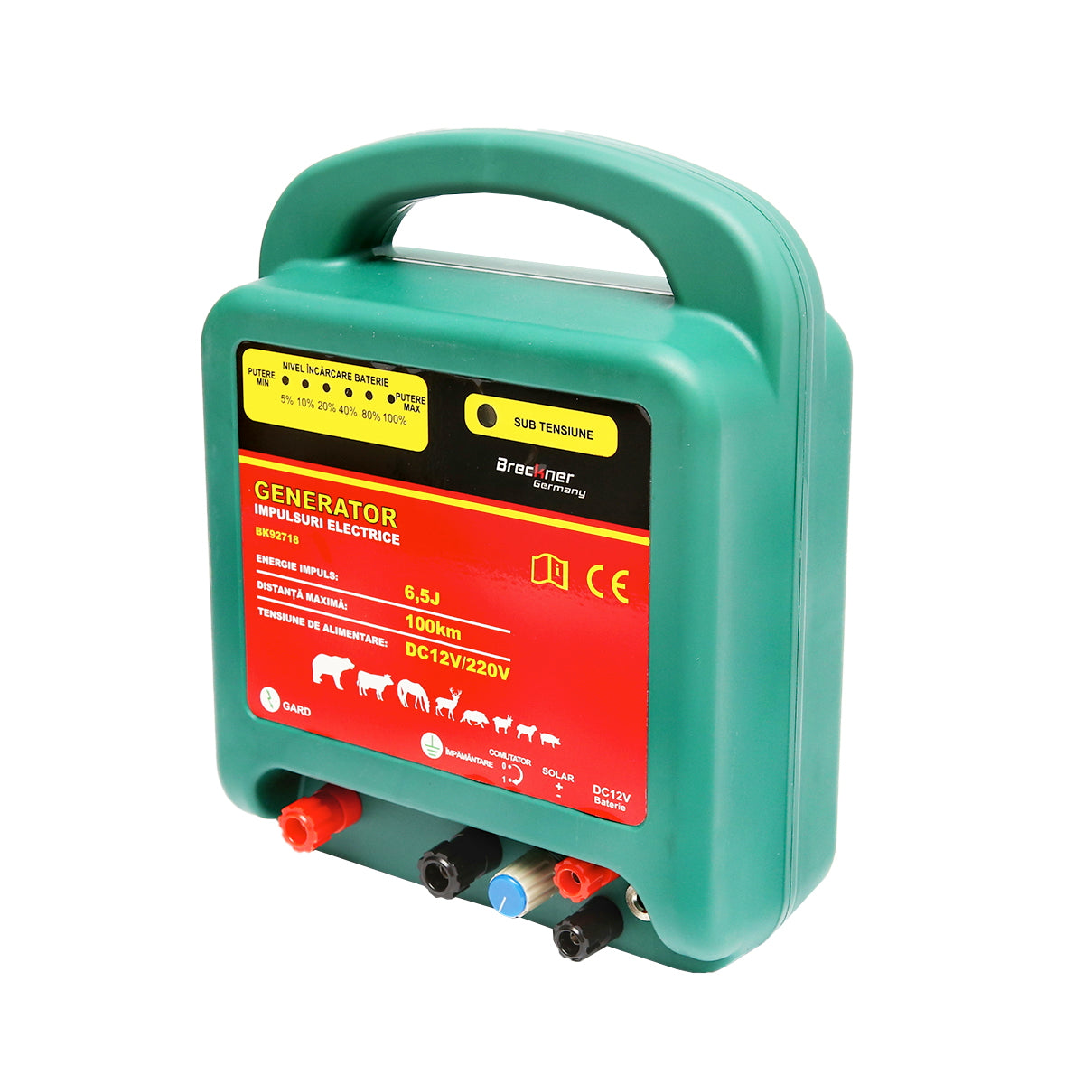 DC12/220V 6.5 Joule pulse generator, 100Km for electric fence Breckner Germany