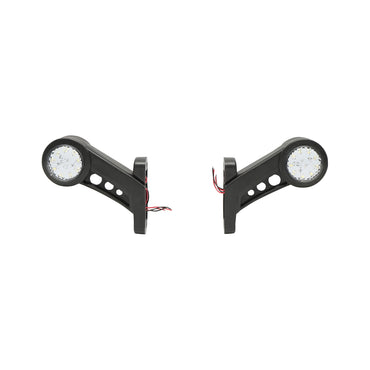 Set of side marker lamps with LED 12-24V, red-white, flexible PVC Breckner Germany