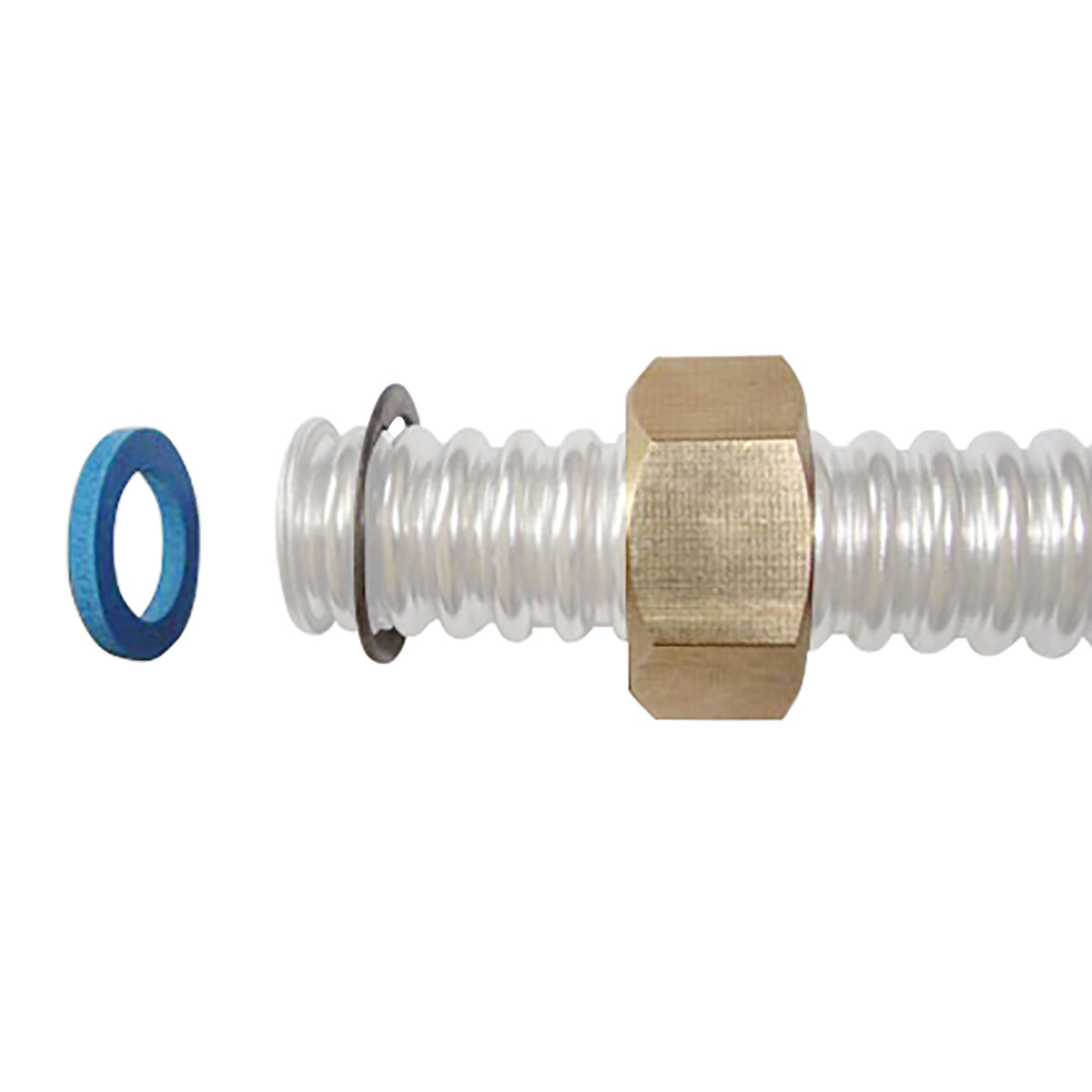 Simple connection set DN12-1/2 for flexible, corrugated stainless steel pipe