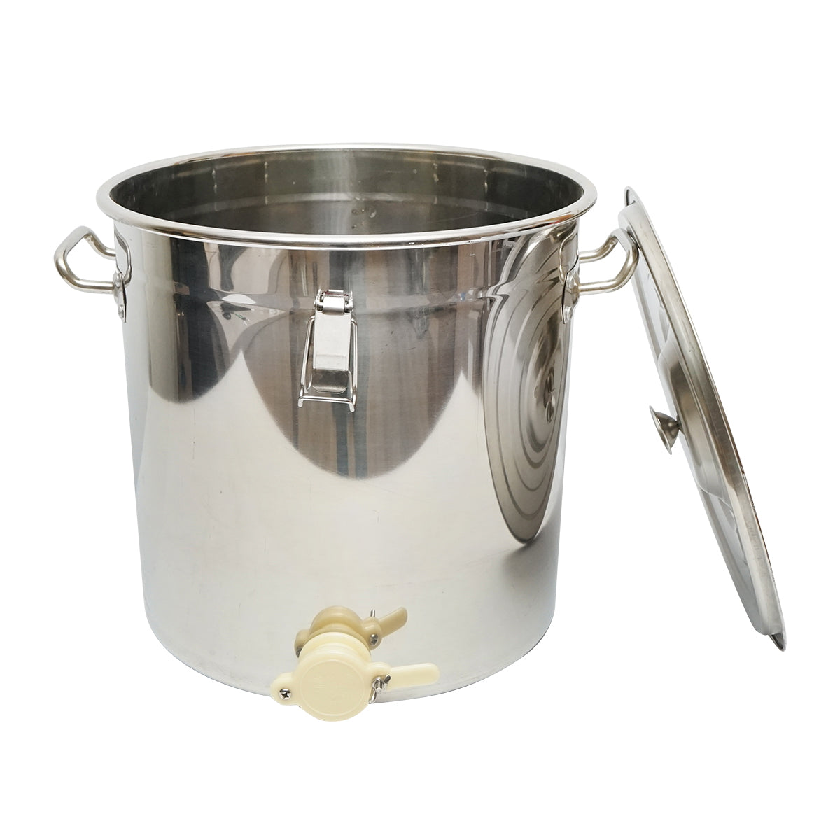 Stainless steel honey extractor with lid for 40kg of honey
