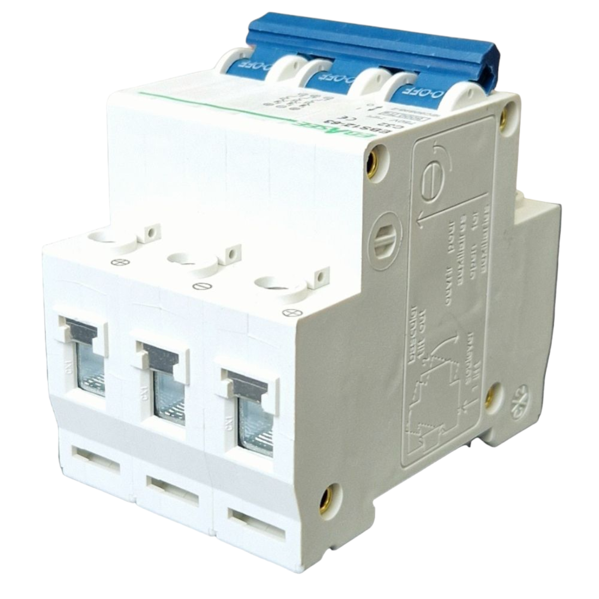 Automatic circuit breaker 3P, 32A 750V, EBS1Z-63, Ebasee