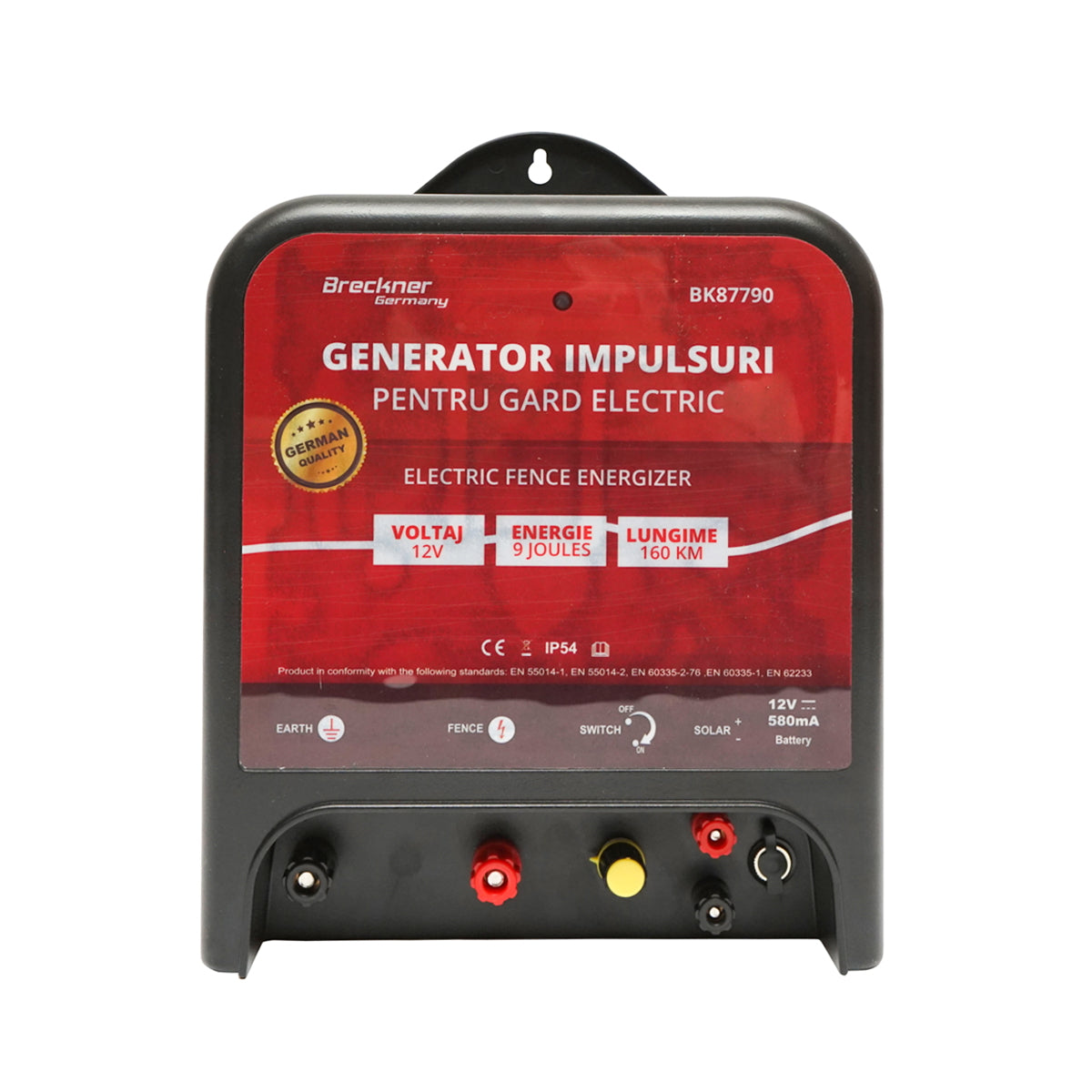 DC pulse generator device 12/220V, 9 Joules, 160km for electric fence Breckner Germany