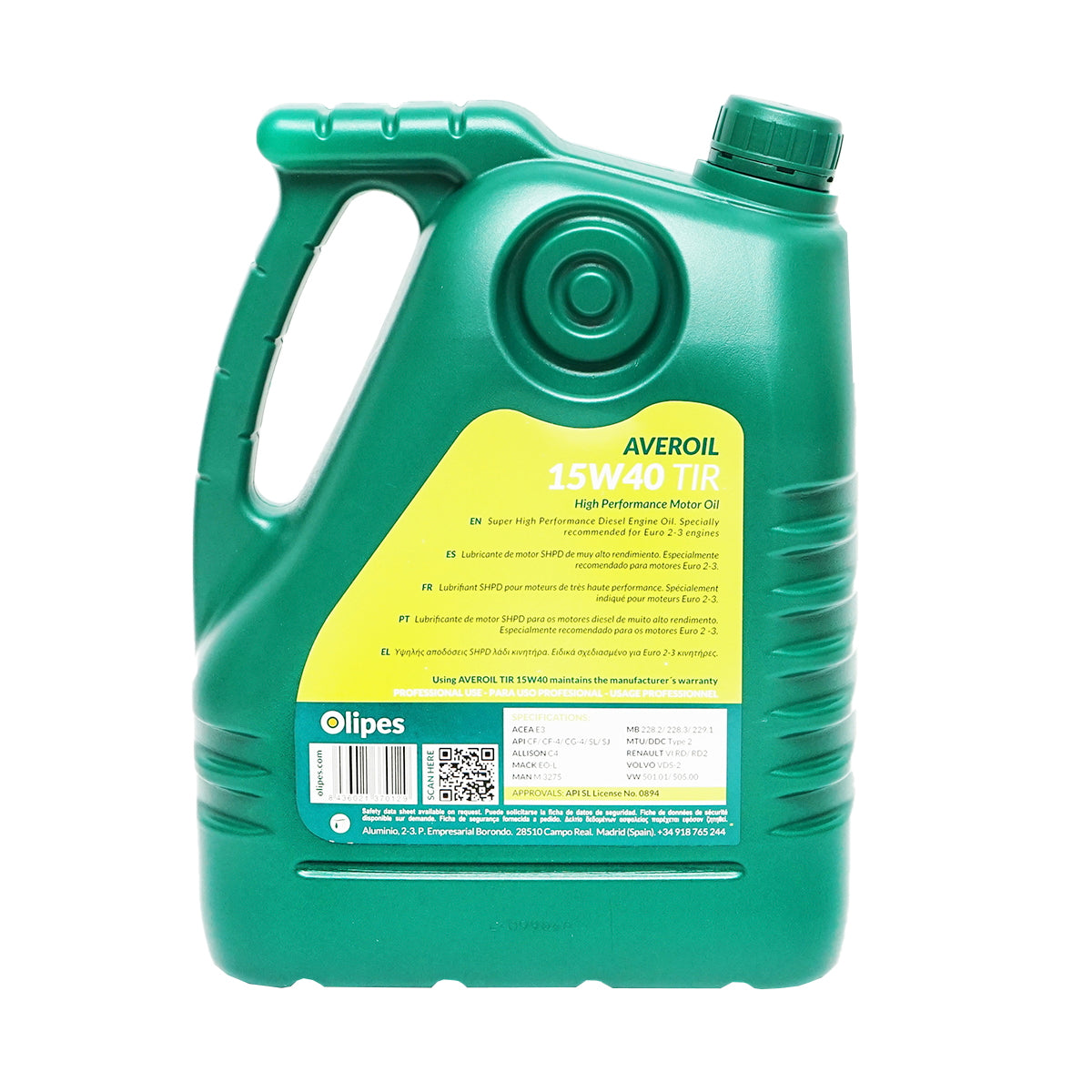 Olipes motor oil Averoil TIR 15W40 5L