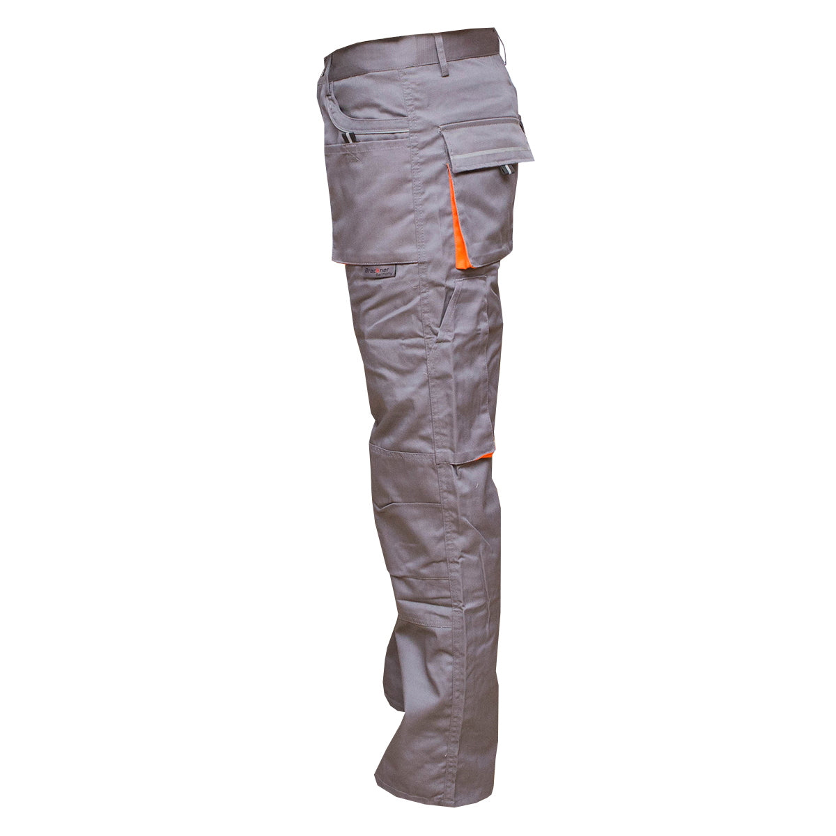 Polyester-cotton work pants 235g/m2, gray with orange size 50 Breckner Germany