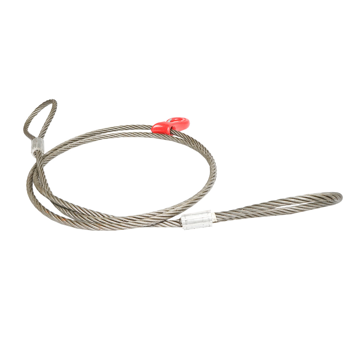 Steel winch cable 6x37 diameter 16mm 4m with 2 eyes and hook