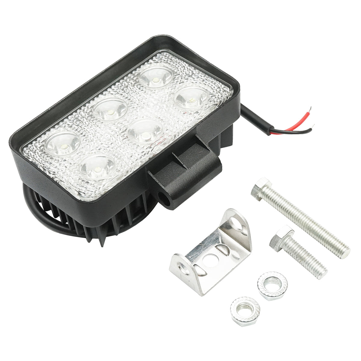 Lamp with 6 LEDs 10-60V 18W radiation angle 60 degree