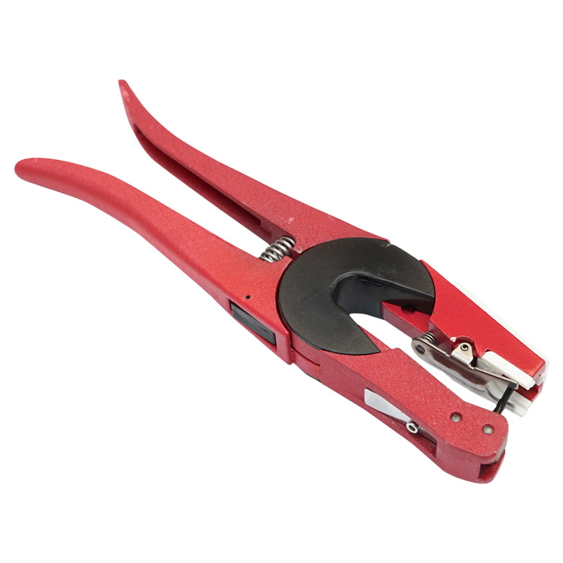 Pliers applied to eyelets compatible with most types of eyelets on the market and spare nail set.