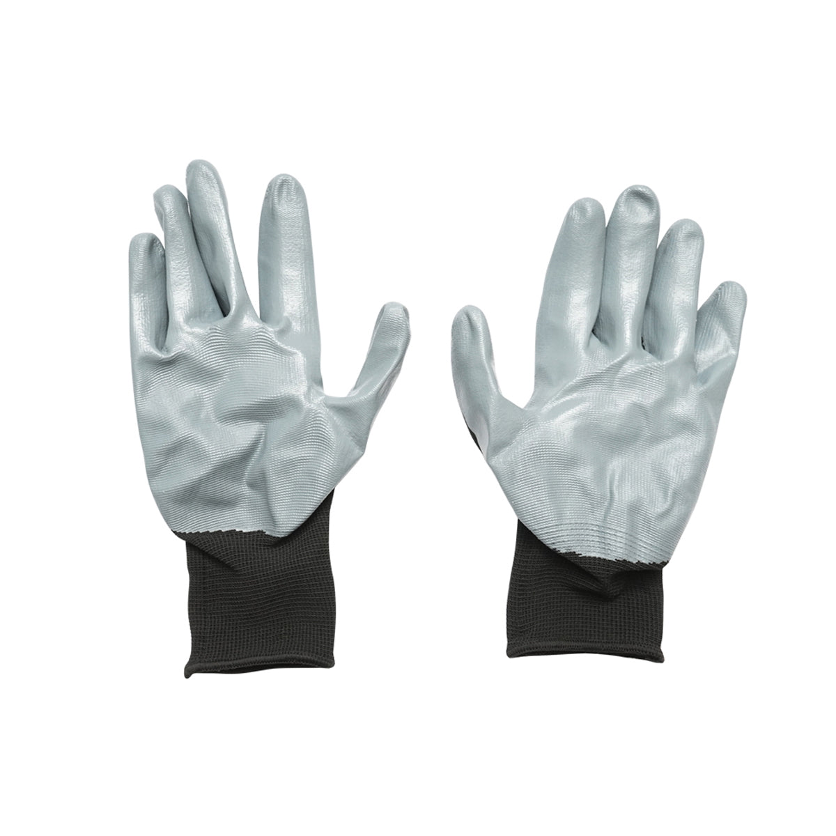 Black-gray nitrile coated synthetic work gloves size 10 Breckner Germany