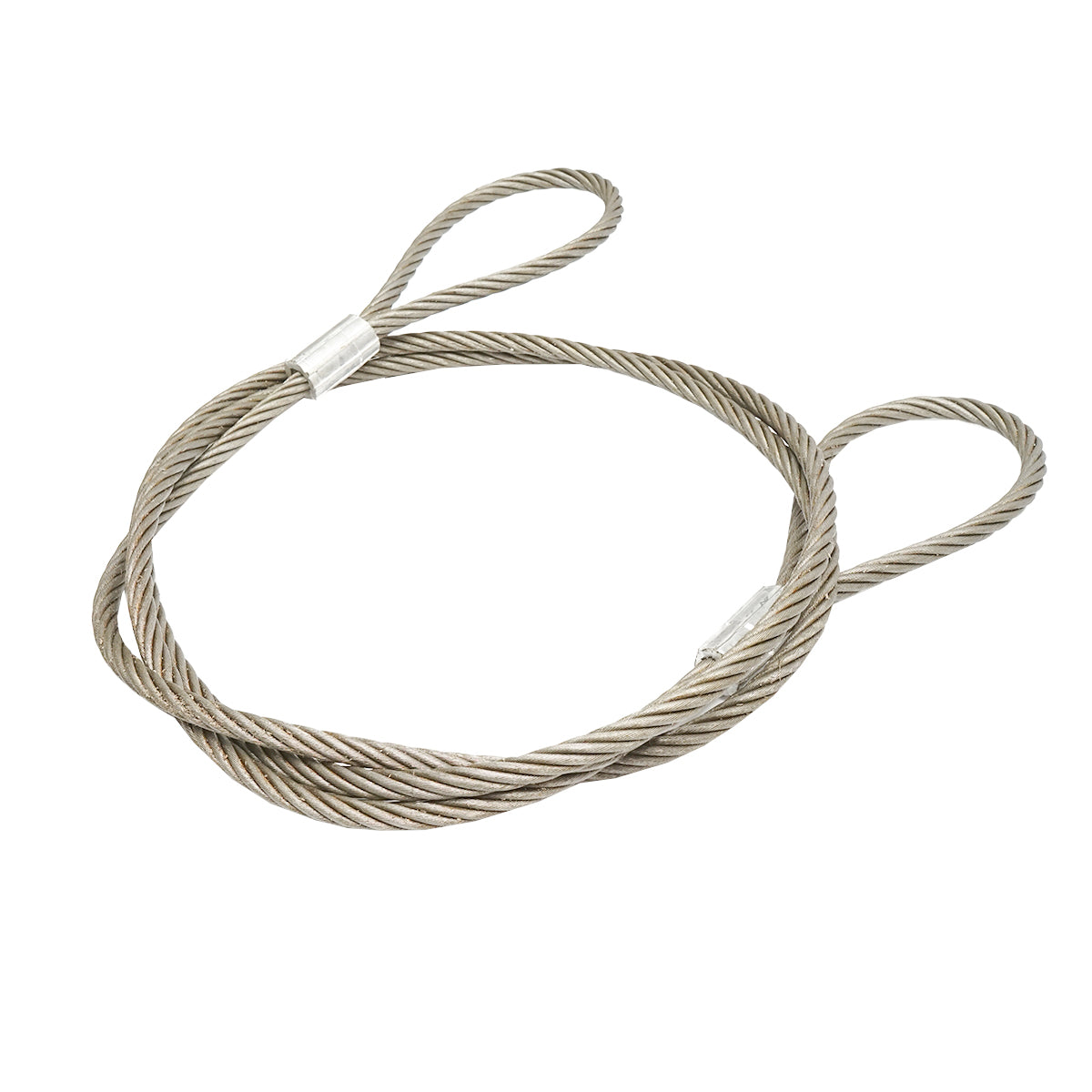 Steel winch cable 6x37 14mm diameter 4m with 2 eyes