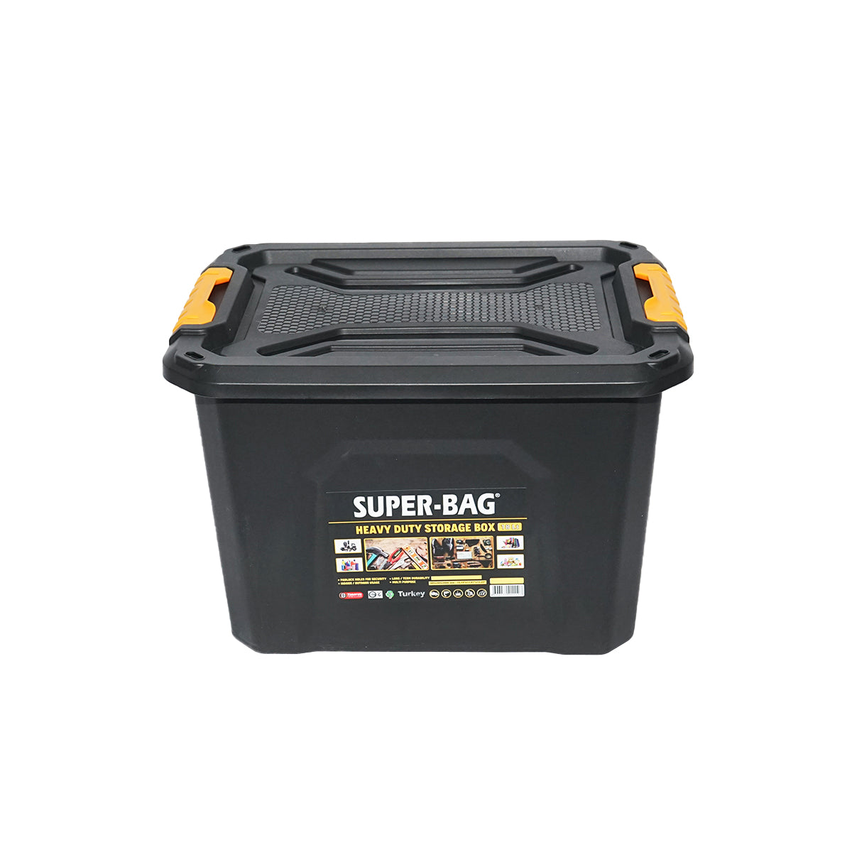 Storage box with lid for heavy loads 18L 385x295x260mm