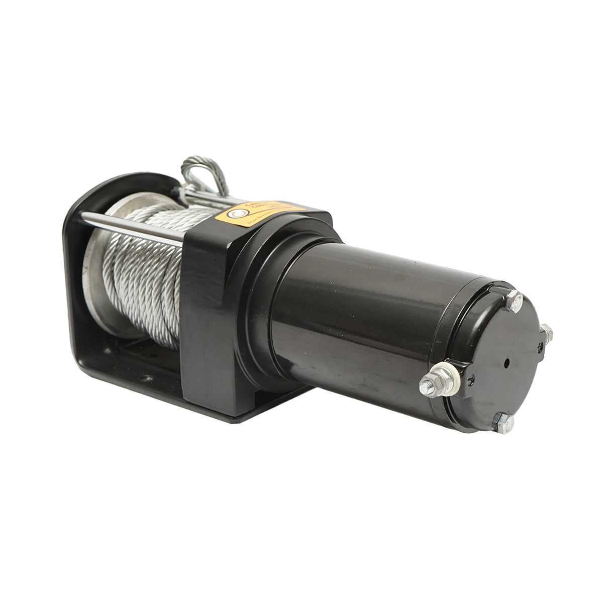 12V electric winch with remote control, 1.6T (3000lbs) steel cable 5x11m, 100A solenoid Breckner Germany